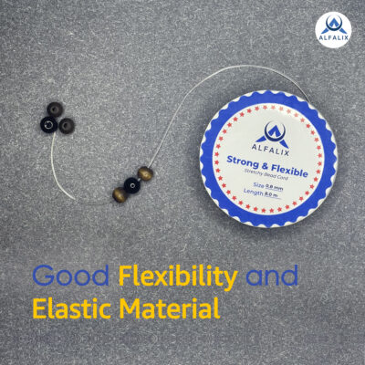 ALFALIX Clear Elastic String for Bracelets - Strong & Stretchy Elastic  Bracelet String for Jewelry Making - Alfalix